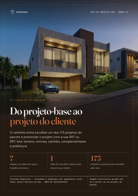 Capa do Checklist do Projeto-Base ao Projeto do Cliente