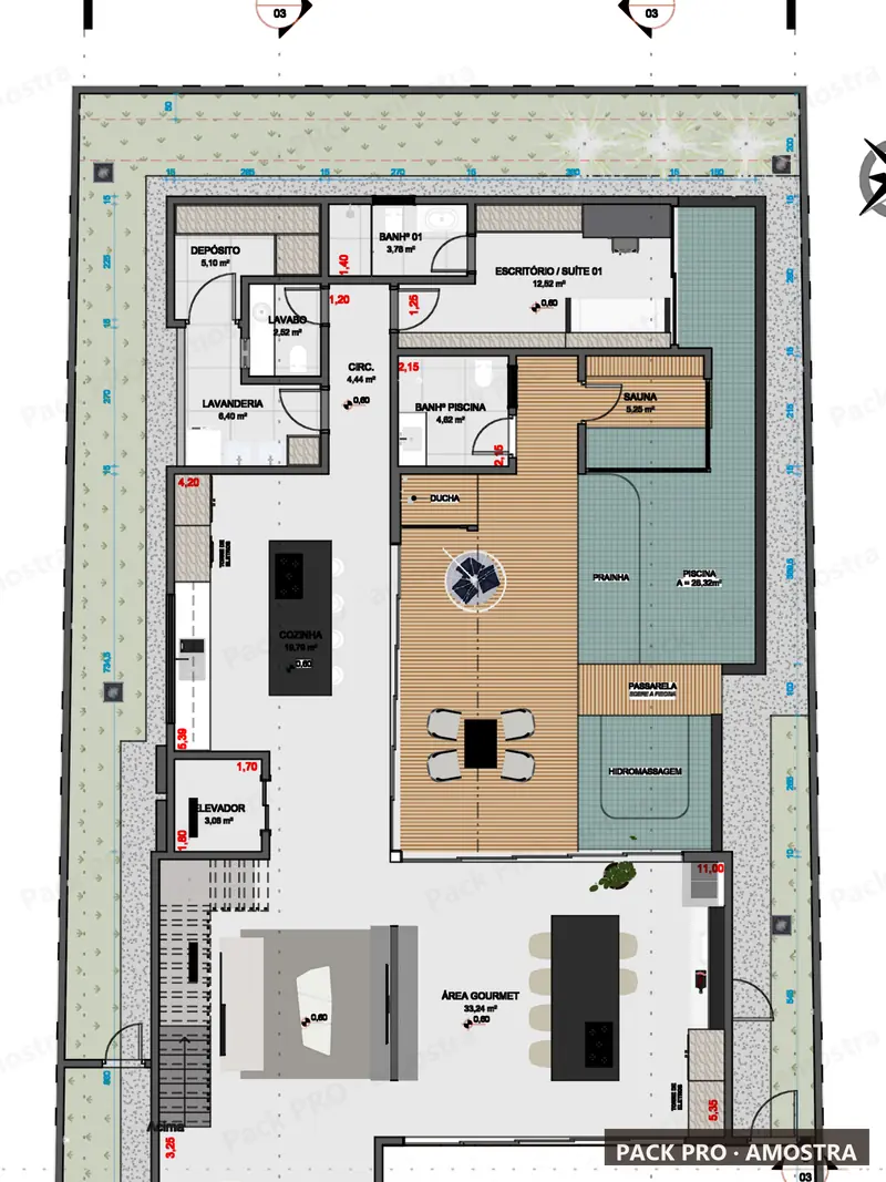 Planta exportada do modelo Revit P020