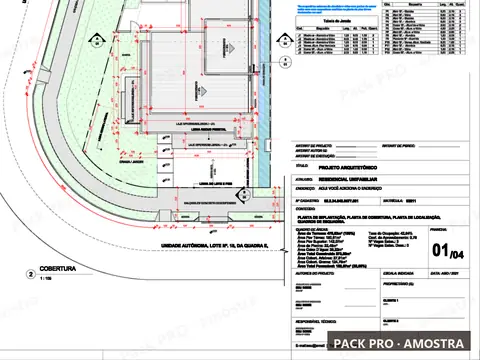 Recorte da prancha técnica do P021 (sobrado de esquina), em baixa resolução com marca d’água