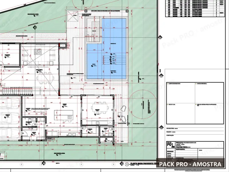 Amostra real da prancha técnica P022